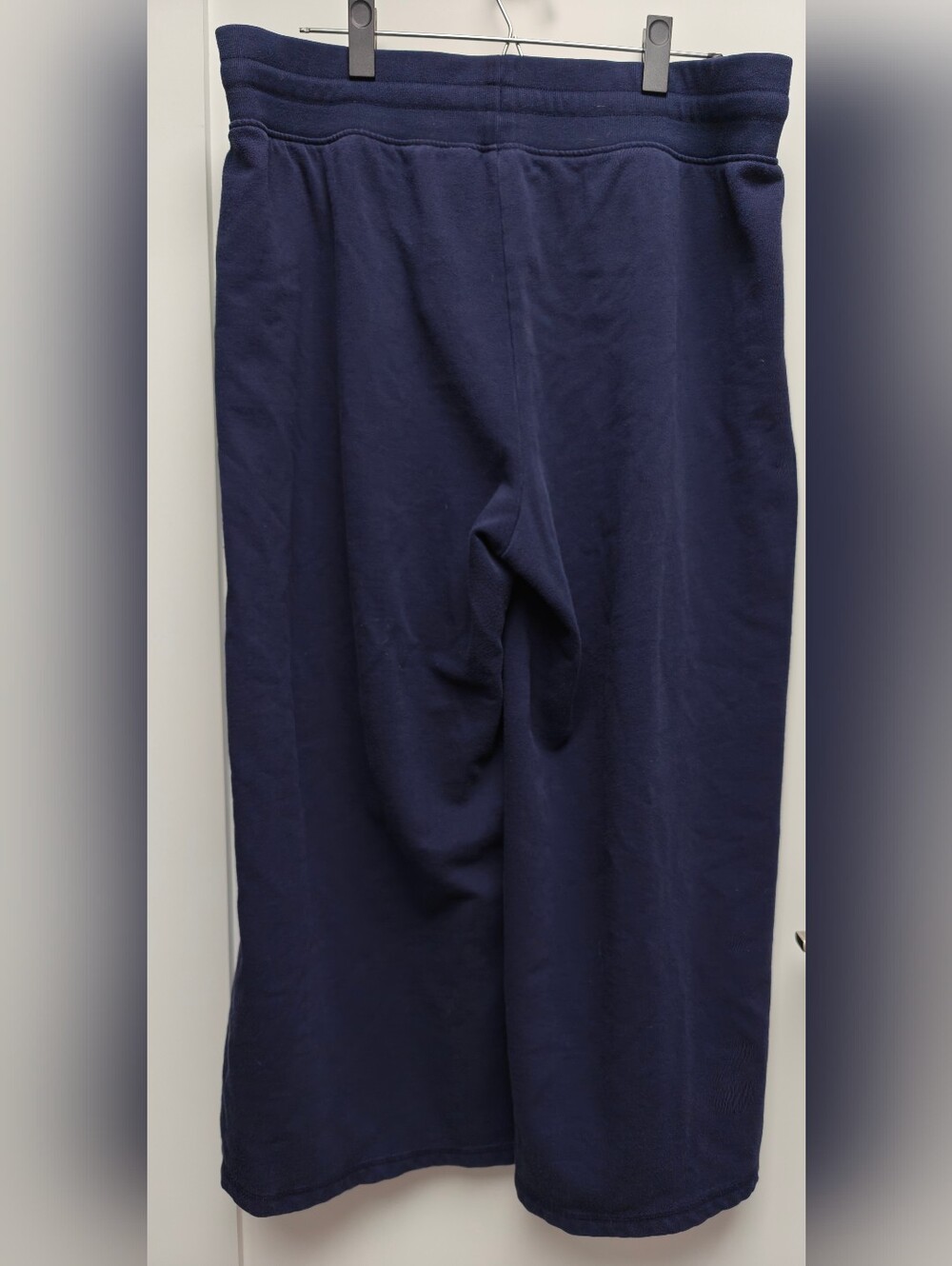 Gap Logo Print Navy Blue Wide Leg Lounge Sweatpants Size XL - Picture 2 of 5